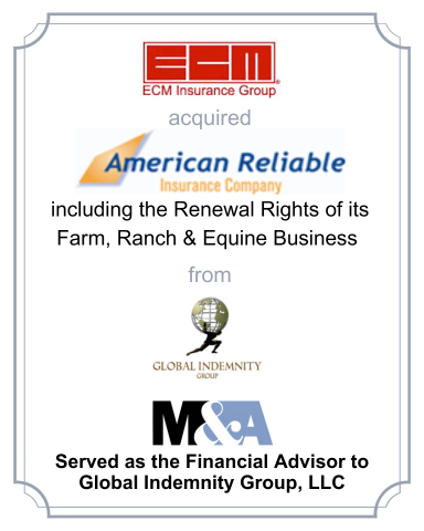 Everett Cash Mutual Insurance Company Acquires American Reliable’s Farm, Ranch, and Equine Business