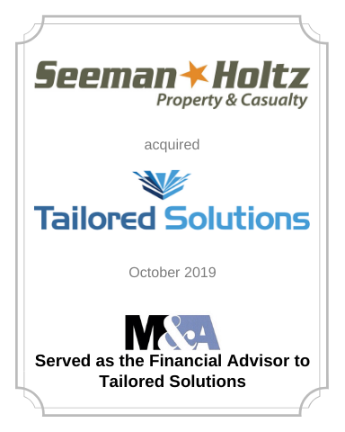Seeman Holtz acquires Tailored Solutions