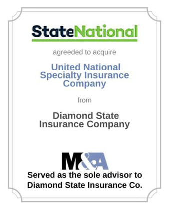 State National Insurance Co. Inc. has agreed to acquire United National Specialty Insurance Co