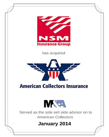 NSM Insurance Group acquires American Collectors Insurance