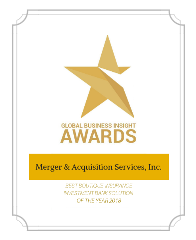 Merger & Acquisition Services, Inc. Awarded Best Boutique Insurance Investment Bank Solution by Global Business Insight Award 2018